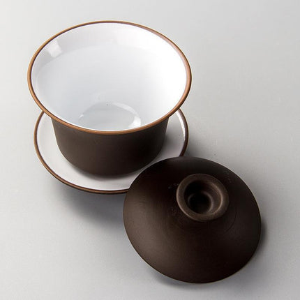 Porcelain Gaiwan Tea Bowl Set for an Elevated Chinese Tea Ceremony Experience