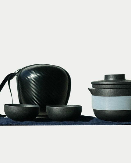 Elegant Travel Ceramic Kung Fu Tea Set for Discerning Tea Lovers