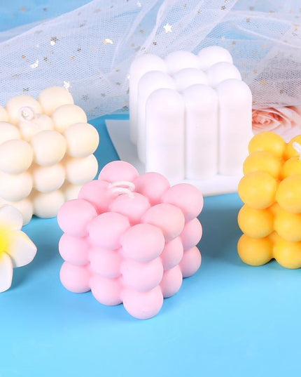 Serene Soy Candle Making Kit with 3D Cube Mold for Aromatherapy