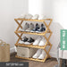 Bamboo Shoe Rack: Elegant Storage Solution with Enhanced Visibility