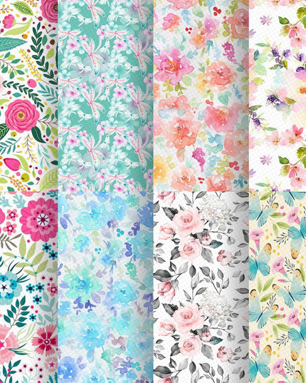 Floral Fantasy Faux Leather Crafting Kit - Ignite Your DIY Imagination