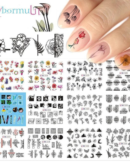 Winter Wonderland Russian Nail Art Decals