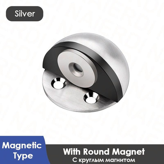 Magnetic Soft-Close Door Stopper Kit - Premium Stainless Steel Construction, Nail-Free Installation for Quiet Home Solutions