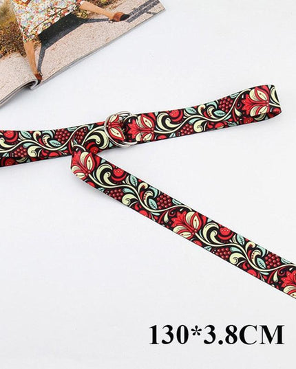 Trendy Unisex Harajuku Letter Printed Canvas Belt - Essential Accessory for Style Aficionados