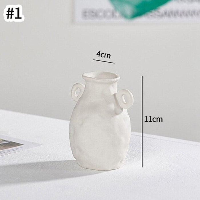Artistic Abstract Ceramic Vase for Contemporary Dried Floral Arrangements