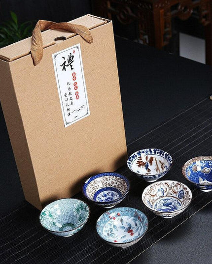 Sophisticated Blue and White Vintage Chinese Porcelain Tea Cup Collection for Puer Tea Lovers