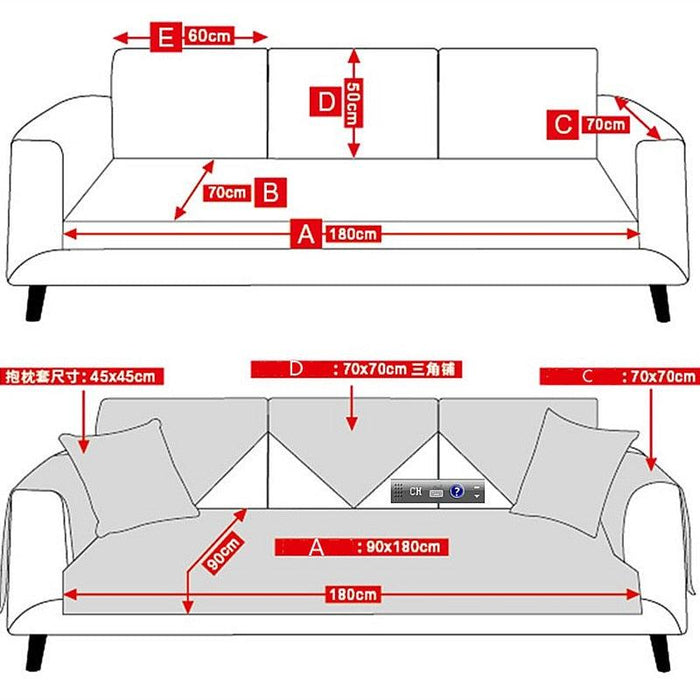 Chinese Style Plaid Sofa Protector: Elevate Your Home with Elegance and Comfort