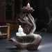 Blade Interleaving Buddha Hand Ceramic Backflow Incense Burner Set for Mindful Living