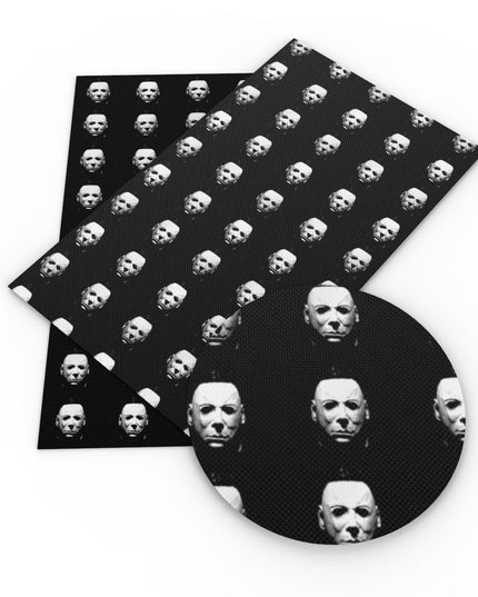 Elegant Monochrome Faux Leather Crafting Sheet for Creative DIY Endeavors