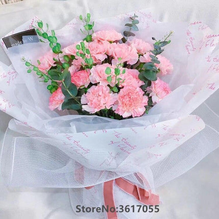 Chic Waterproof Floral Tissue Paper with Alphabet Design for Elegant Arrangements