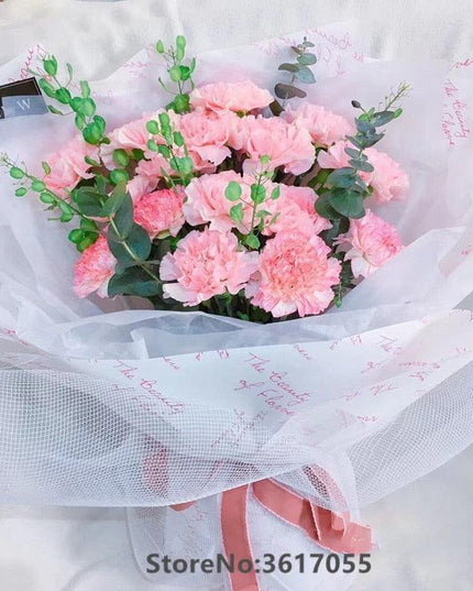 Elegant Waterproof Tissue Paper Roll with Chic English Letter Design - 10m