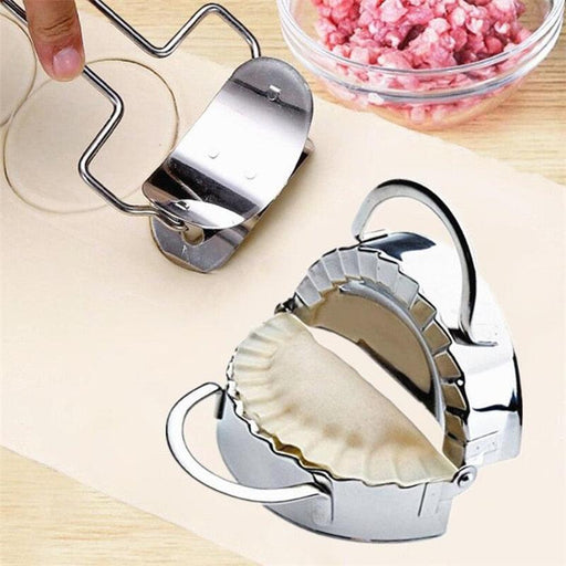 Stainless Steel Dumpling & Pie Maker Kit with 2 Bonus Baking Tools