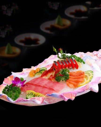 Artistic Japanese Botanica Unbreakable Dining Plates - Luxurious Meal Set