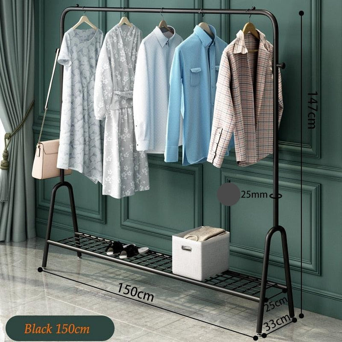 Home Organizer Coat Rack with Space-Saving Clothes Hanger