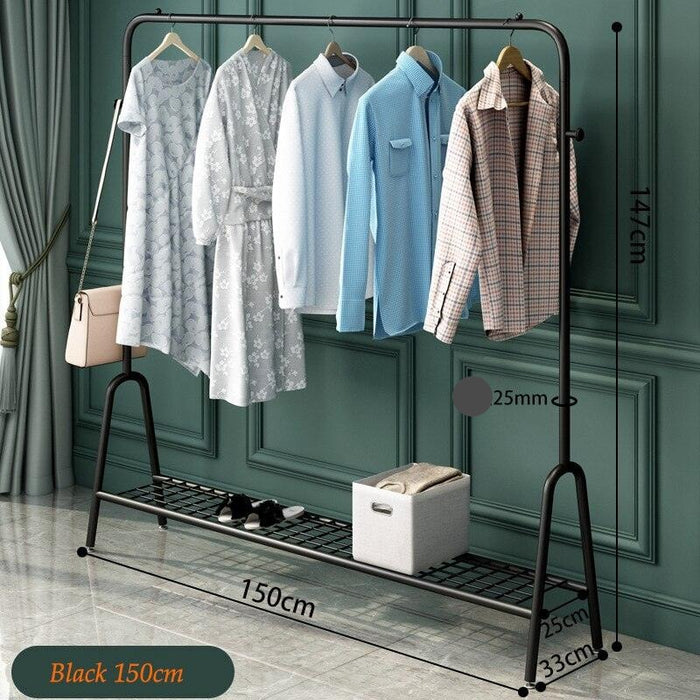 Space-Saving Clothes Organizer with Balcony Drying Option & Stylish Rack - Efficiently Organize, Dry, and Display Clothes with Elegance