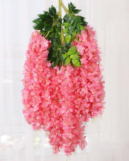 45-Inch Elegant Silk Wisteria Flower Set - Pack of 12 for Exquisite Home and Event Decoration