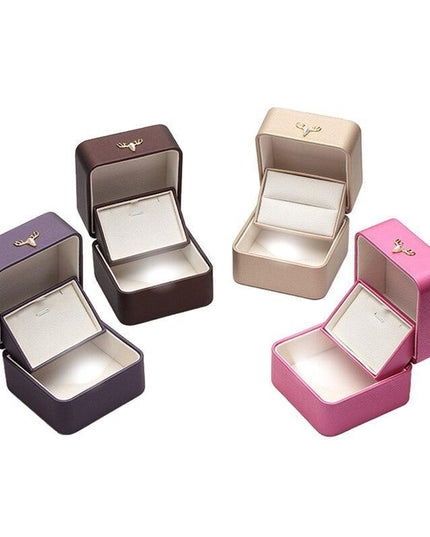 Illuminated Jewelry Ring Box | Elegant LED Display Holder