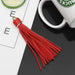 Vibrant 5-Piece Faux Leather Tassel Fringe Set for Creative Jewelry and Craft Projects