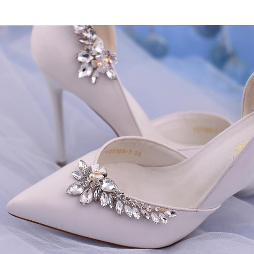 Elegant Rhinestone Wedding Shoe Clips for High Heels