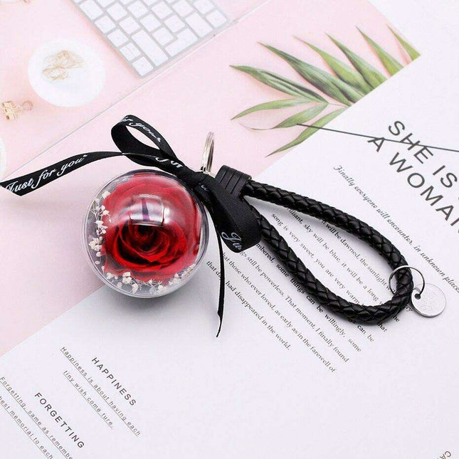 Eternal Elegance: Illuminated Glass Enchanted Rose