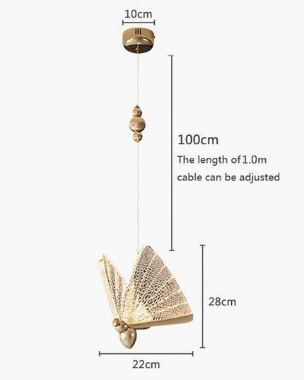 Enchanting Butterfly LED Pendant Lights - Elegant Illumination for Stylish Home Decor
