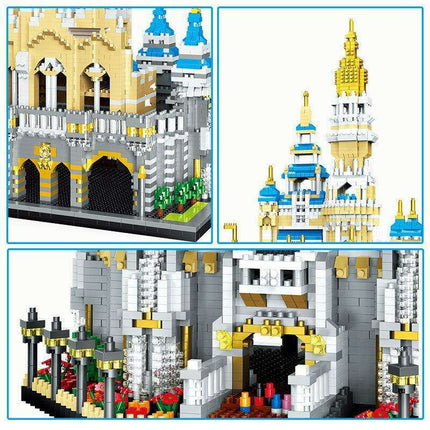 Magical 3D Princess Castle Construction Set with Miniature Figures and Playful Accessories - Enchanting Creative Adventure for Kids