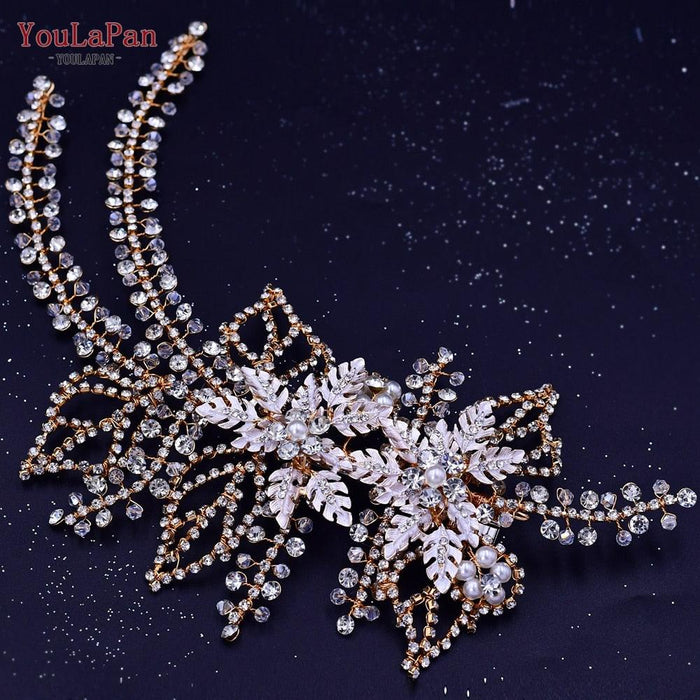 Luxurious Crystal Elegance: Exquisite Rhinestone Bridal Hair Vine for Wedding Glamour - Elevate Your Bridal Style