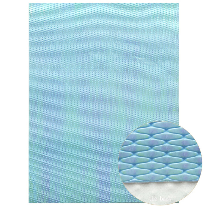 Blue Iridescent Serpent Chunky Sparkle Fabric: Essential for Diverse Crafting Needs