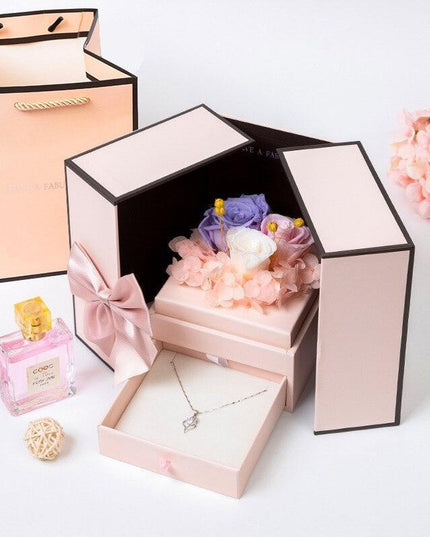 Rose Teddy Bear Delight Box - A Unique Expression of Love