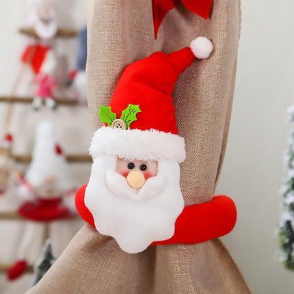 Festive Santa and Reindeer Curtain Accents for Holiday Cheer