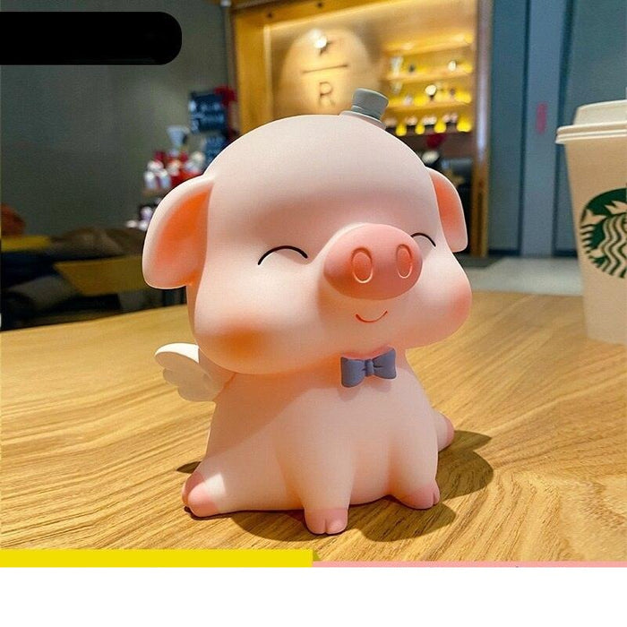 Whimsical Guaiguai Pig Children's Money Bank - Adorable Savings Companion & Decor Accent