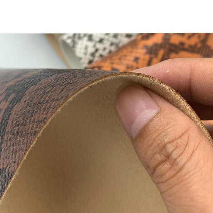 Serpentine Snakeskin Faux Leather Crafting Set - Create Trendy DIY Projects with Ease