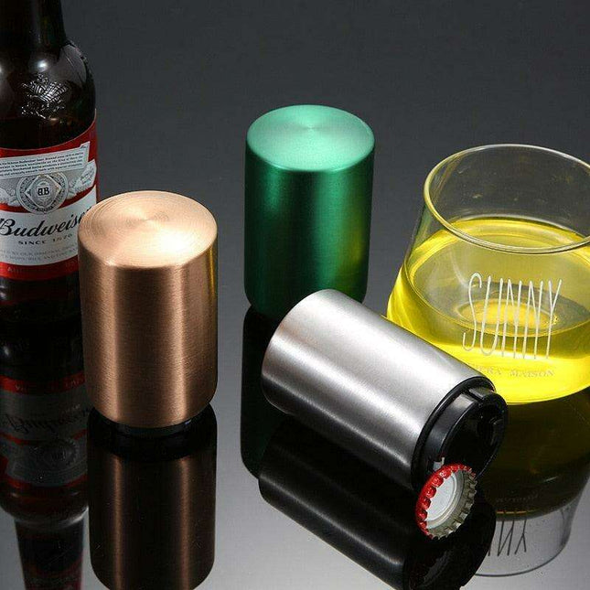 Sleek Stainless Steel Magnetic Bottle Opener for Effortless Drink Access