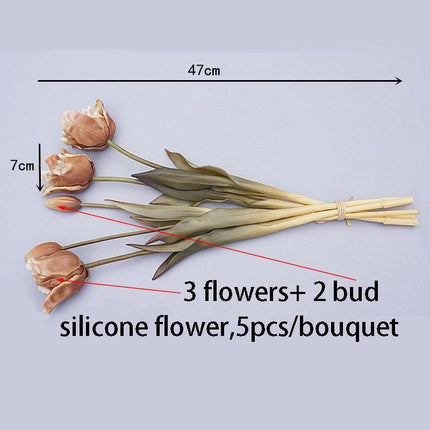 Luxe Customizable Silk Parrot Tulip Bouquet - Baroque Elegance