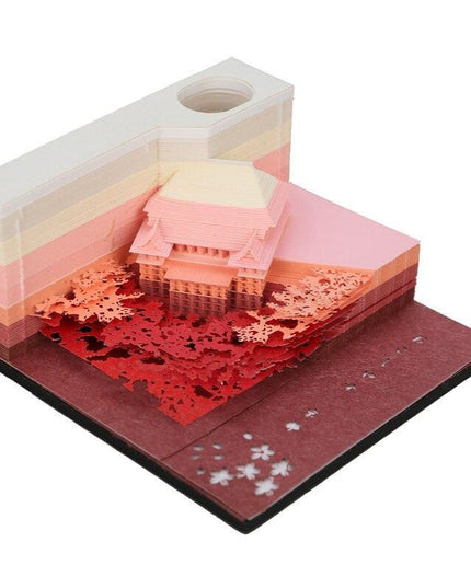 Elegant 3D Kawaii Piano Memo Pad - Chic Mini Journal for Artistic Inspiration