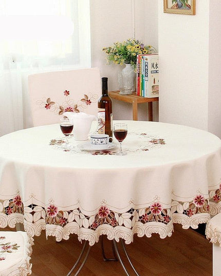 Elegant Floral Jacquard Tablecloth - Enhance Your Dining Ambiance