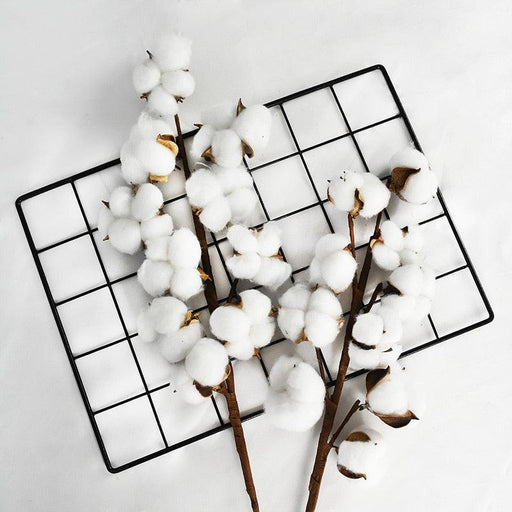 Chic Eucalyptus and Cotton Floral Bouquet - 14 Piece Set for Contemporary Home Decor