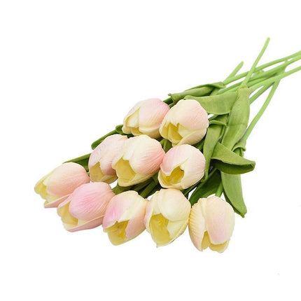 Tulip Elegance Collection: Premium Realistic Faux Flower Set for Stylish Home Decoration