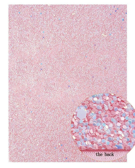 Glittering Pink Snake Print Faux Leather Craft Sheets for Creative Projects