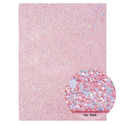 Glamorous Pink Glitter Faux Leather Craft Sheets - Perfect for Stunning Projects