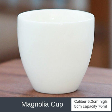 Exquisite Limited Edition Mutton Fat Jade White Porcelain Kung Fu Tea Cup