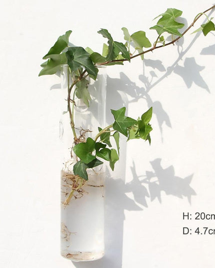 Nordic-Inspired Elegant Glass Hanging Vase for Stylish Home Accents