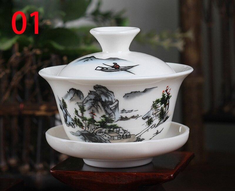 Zen Porcelain Tea Set - Hand-Painted Artistry at Its Finest