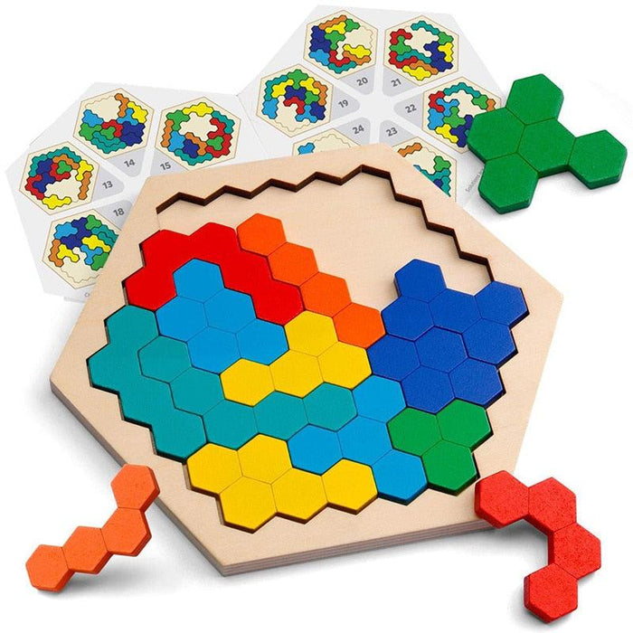 Wooden Shape Sorting Toy for Kids - Montessori-Inspired Learning Fun