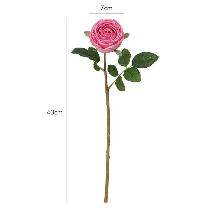 Elegant 5-Piece Realistic Rose Artificial Flowers Bouquet with Moisturizing Simulation