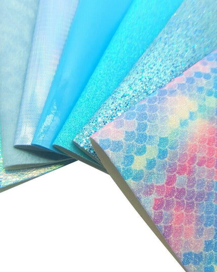 Glistening Ocean Blue Glitter Fabric: Unleash Your Creative Glamour