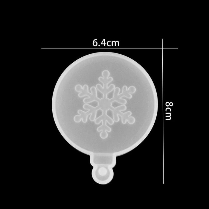 Festive Snowflake DIY Craft Kit for Making Christmas Jewelry and Decor