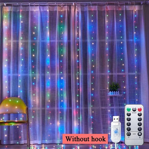 Illuminate Your Space with 3m LED Fairy Light Curtain Garland - Vibrant and Cozy Ambiance