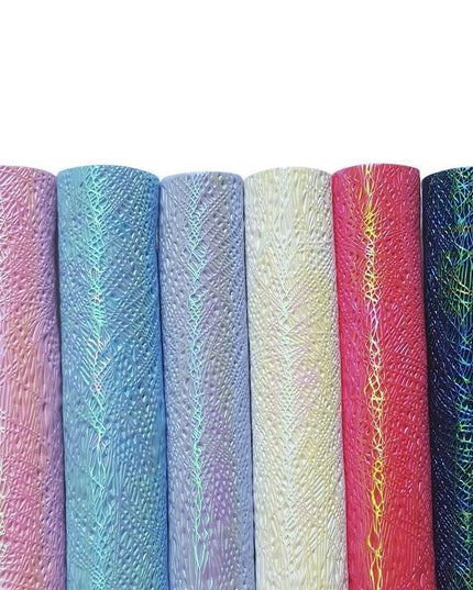 Colorful 3D Faux Leather Craft Sheets for Unique DIY Creations