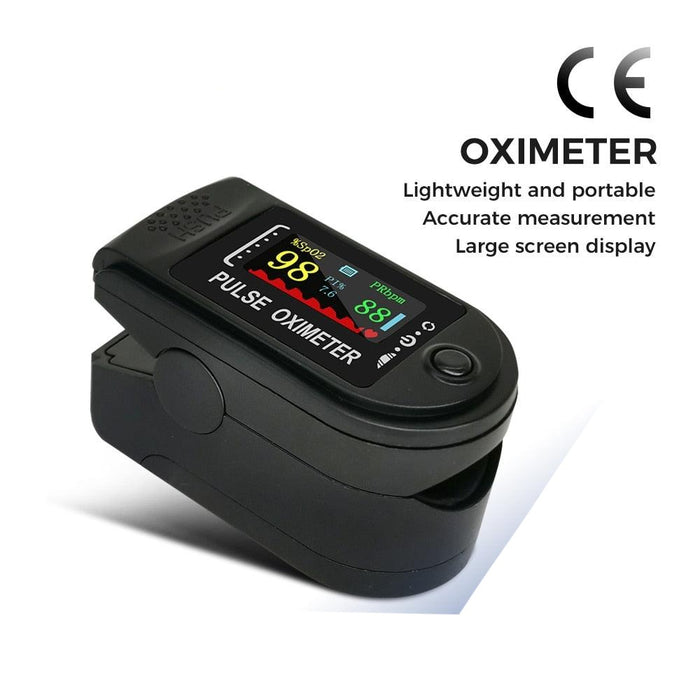 Family Health Guardian Finger Pulse Oximeter - Enhanced Battery Life for Complete Health Monitoring